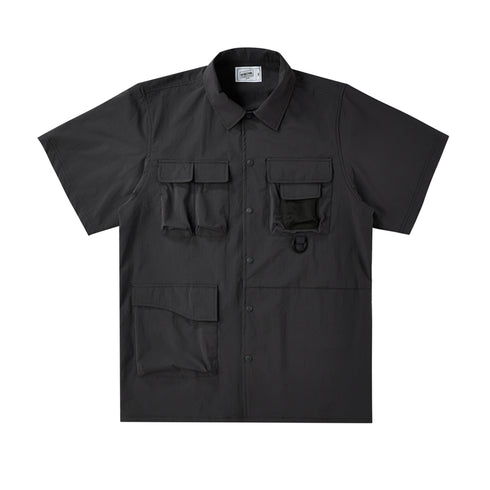 Boysnextdoor Multipocket Short Shirt Grey